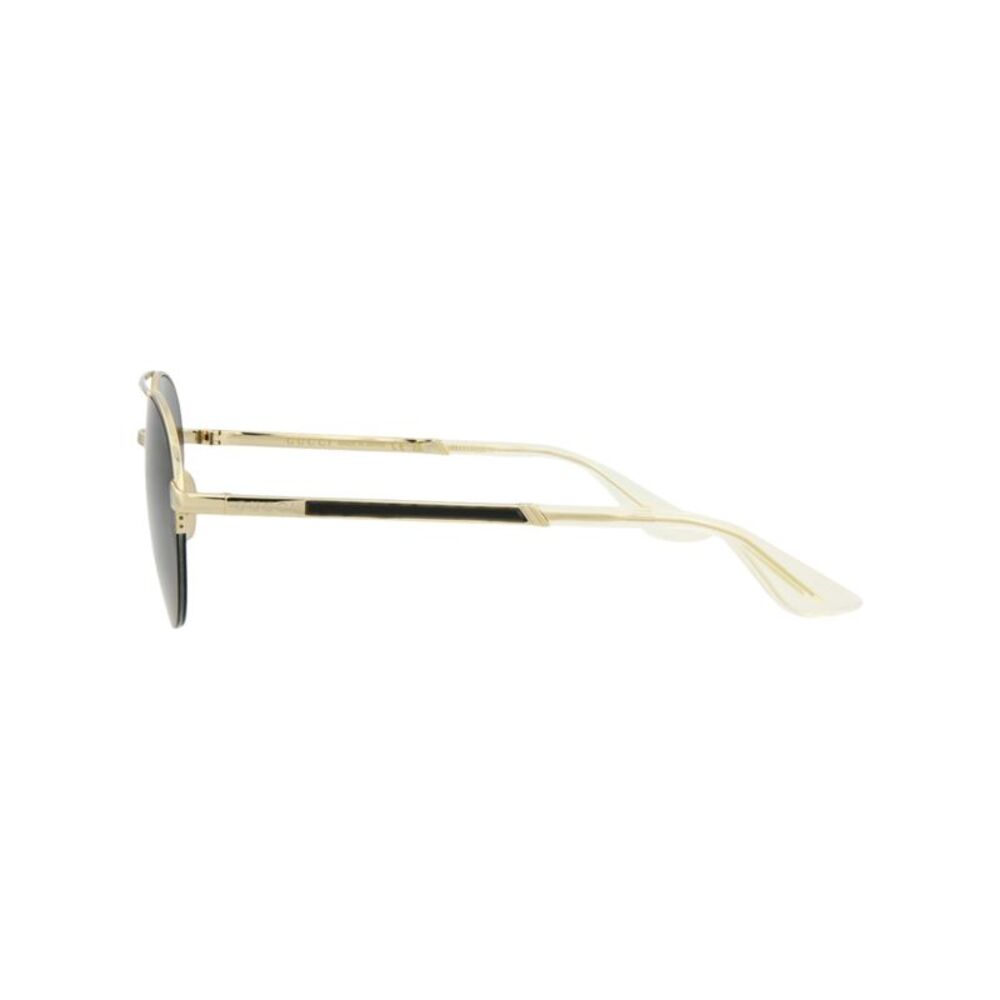 Gucci Round-Frame Metal Sunglasses Gold Mens - Picture 3 of 5